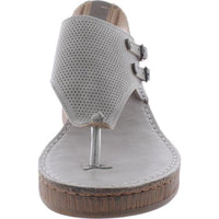 Mckell Womens Buckle Wedge Sandals