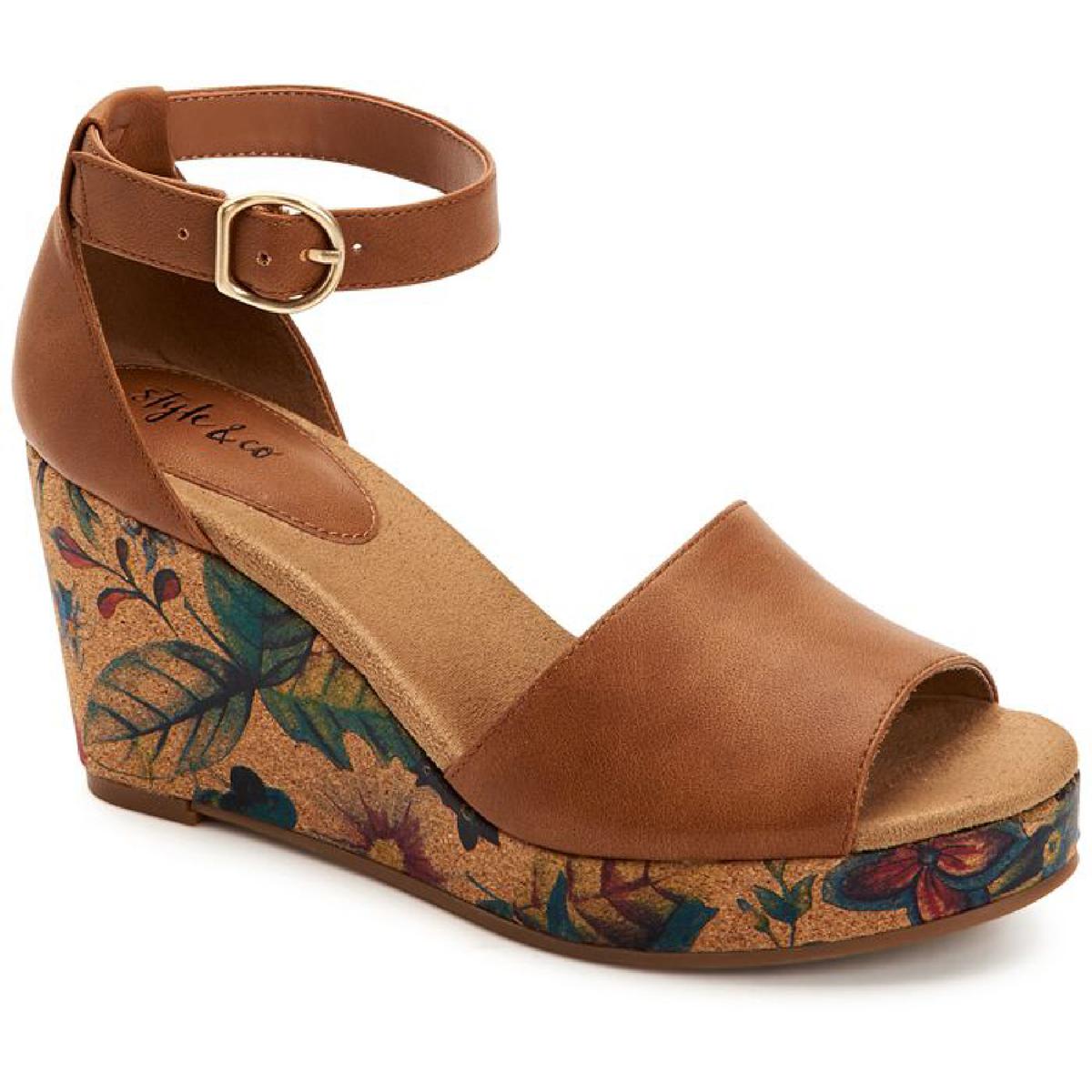 Seleeney Womens Dressy Open Toe Wedge Sandals