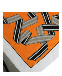 Brioni Mens Ribbon Print Scarf