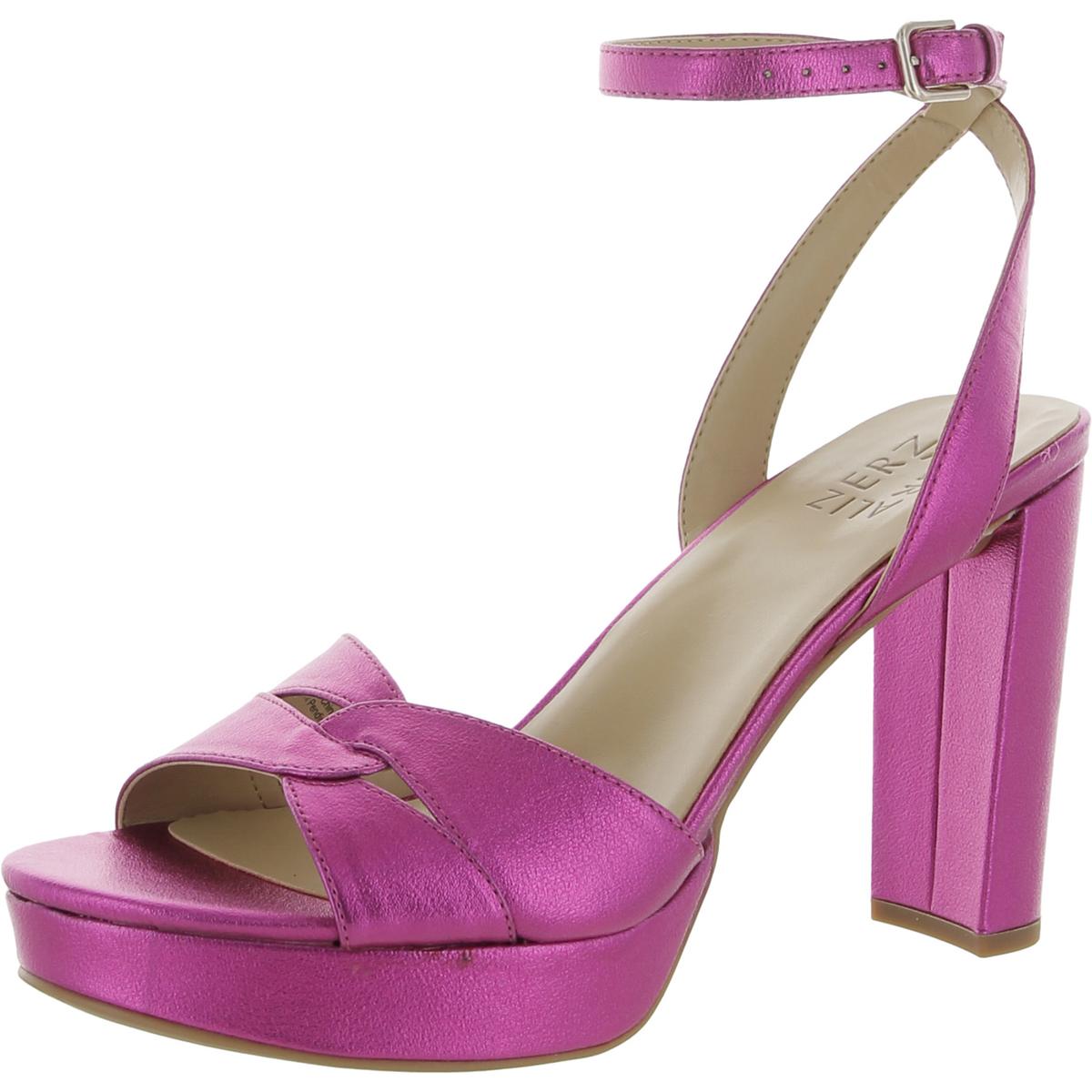 Nevena Womens Open Toe Ankle Strap Heels
