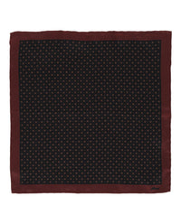 Brioni Mens Patterned Silk Pocket Square