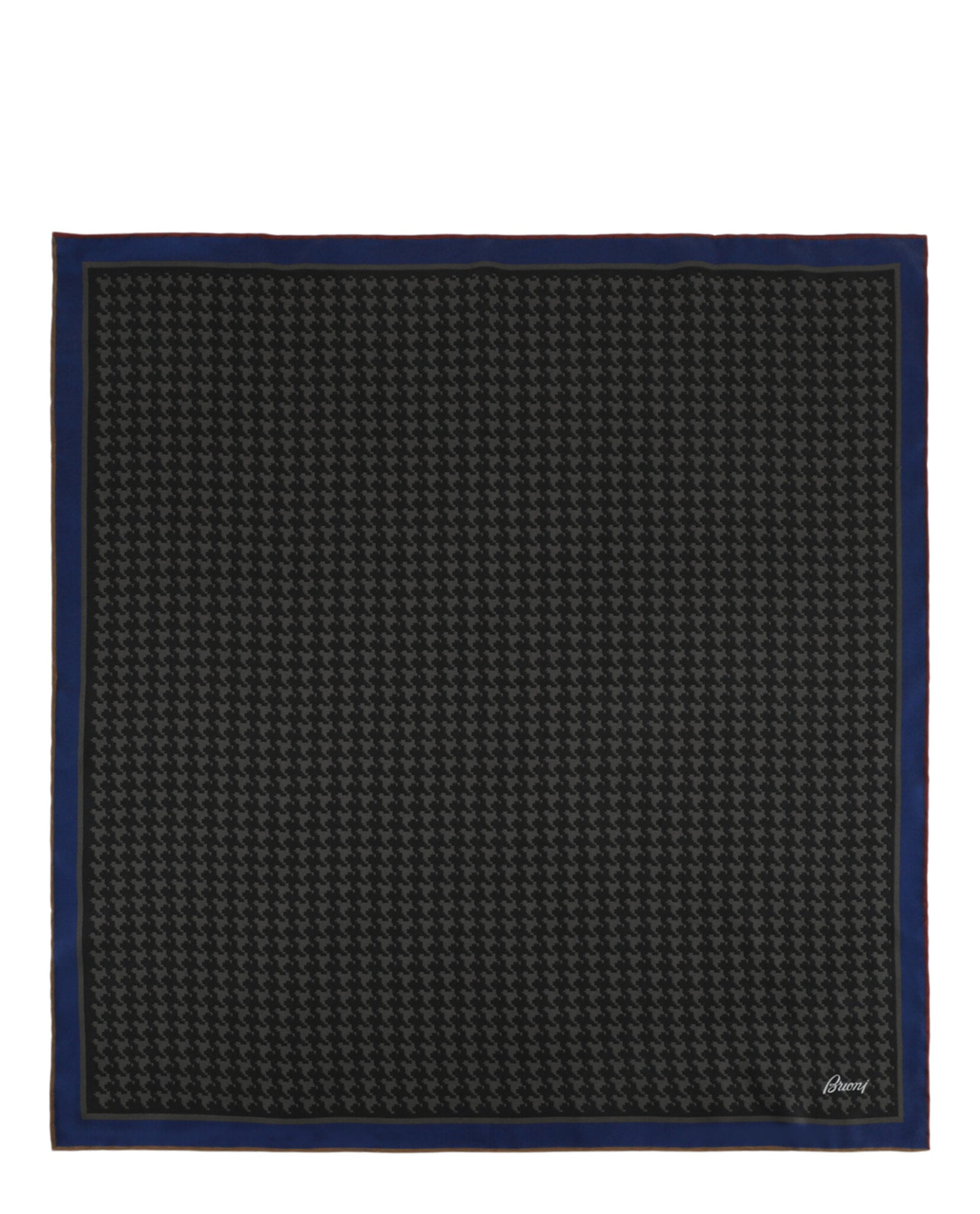 Brioni Mens Houndstooth Pocket Square