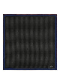 Brioni Mens Houndstooth Pocket Square