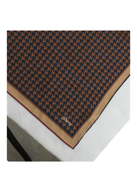 Brioni Mens Houndstooth Pocket Square