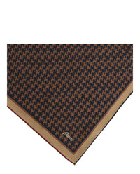 Brioni Mens Houndstooth Pocket Square