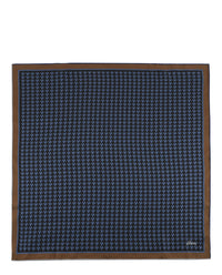 Brioni Mens Houndstooth Pocket Square