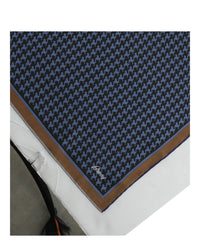 Brioni Mens Houndstooth Pocket Square