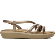Hobby Womens Strappy Square Toe Wedge Sandals