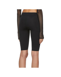 Off-White Athletic Shorts Side Stripe Women Black