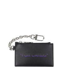 Off-White Card Holder For Cards Men Black Wallets