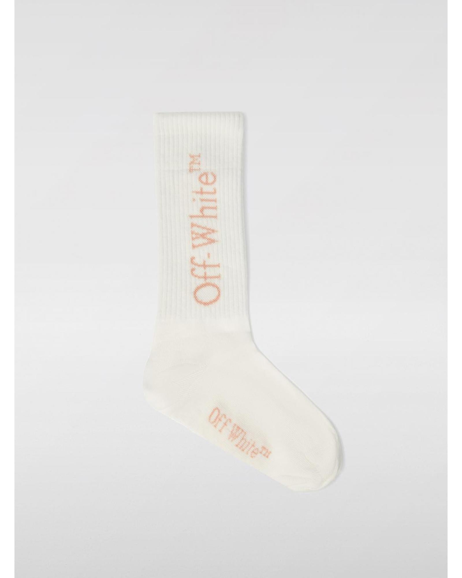 Off-White Kids Kids Logo Socks Pink
