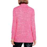 Sun Turn Womens Knit Mock Neck Pullover Sweater