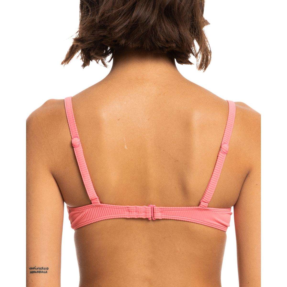 Juniors Womens Ribbed Underwire Bikini Swim top