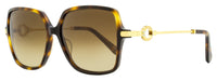 Omega Square Sunglasses OM0033 52G Havana/Gold 59mm Havana Gold