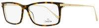 Omega OM5014 Rectangular Eyeglasses 056 Havana/Gold 58mm Havana Gold