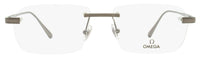 Omega Rimless Eyeglasses OM5015H 008 Gunmetal 56mm