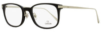 Omega OM5039 Rectangular Eyeglasses 001 Black/Ruthenium 53mm Black Ruthenium