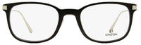 Omega OM5039 Rectangular Eyeglasses 001 Black/Ruthenium 53mm