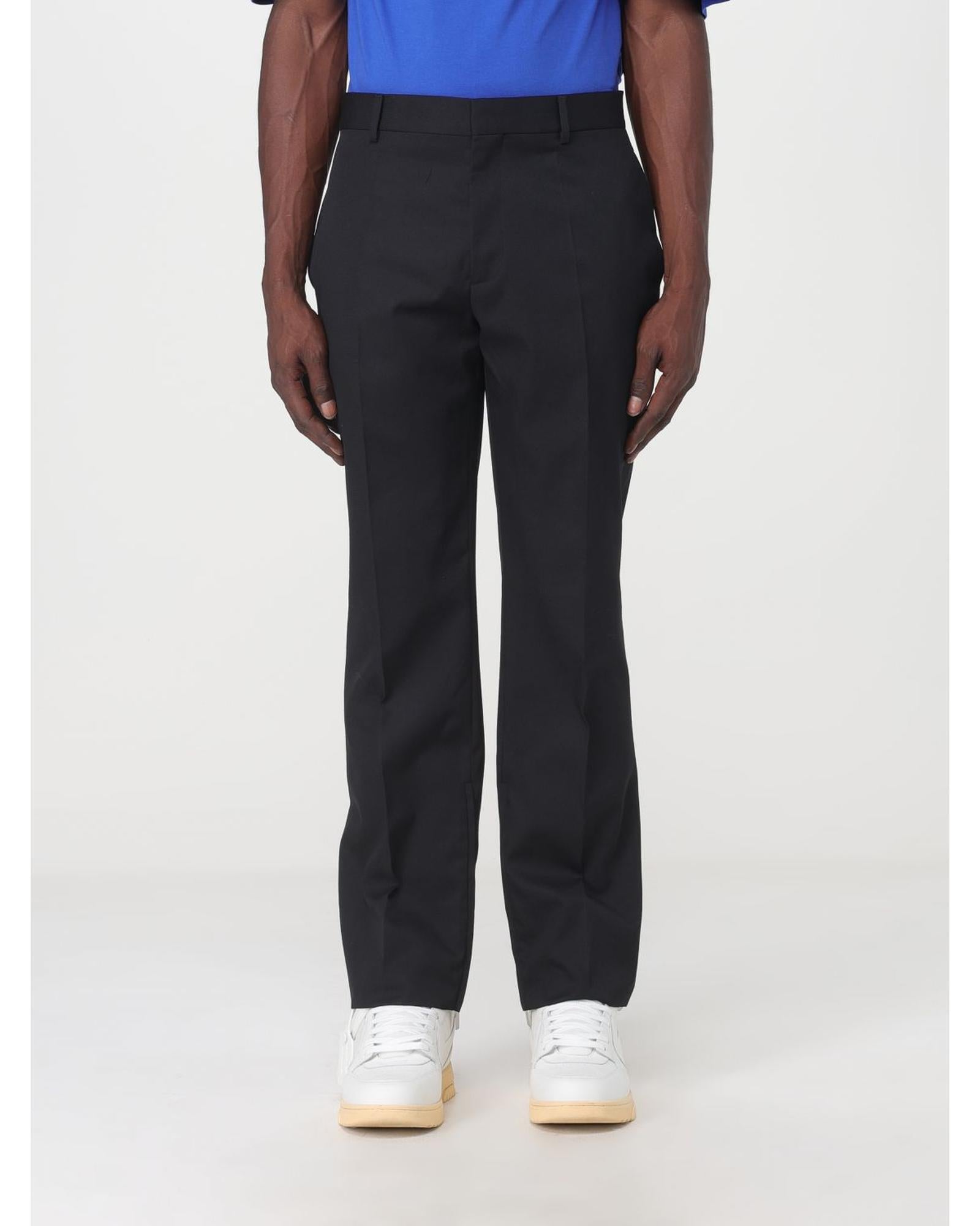 Off-White StraightLeg Trousers Men Black Pants