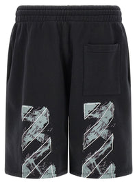 Off-White Men 'Paint Diag Skate' Bermuda Shorts