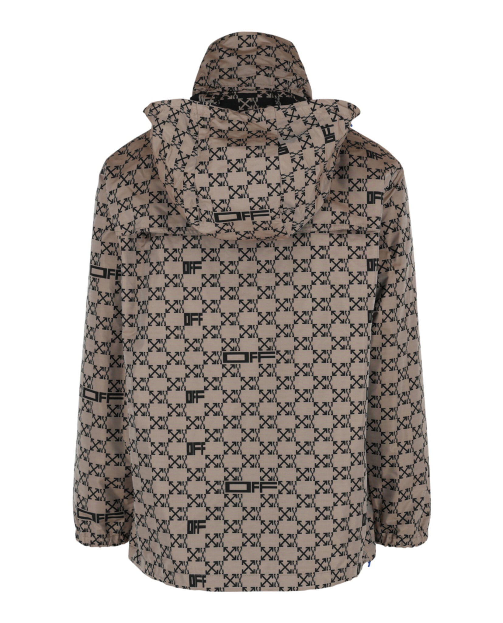 Off-White Mens Monogram Allover Windbreaker Jacket