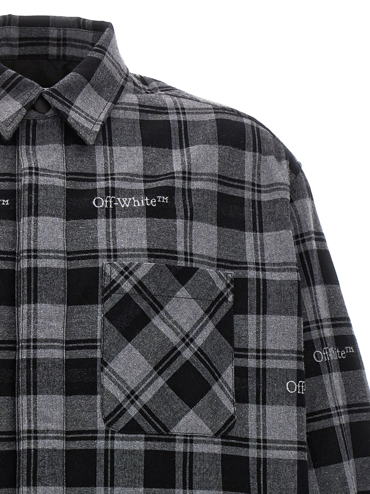 Off-White Men 'Check Flannel Padded' Jacket