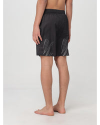 Off-White Swim Trunks QuickDrying Lightweight Men Black Swimwear