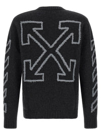 OFF-WHITE Off-White Men 'Diag Arrow Fuzzy' Sweater With Intarsia