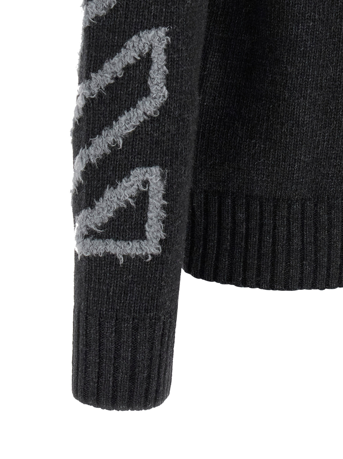 OFF-WHITE Off-White Men 'Diag Arrow Fuzzy' Sweater With Intarsia