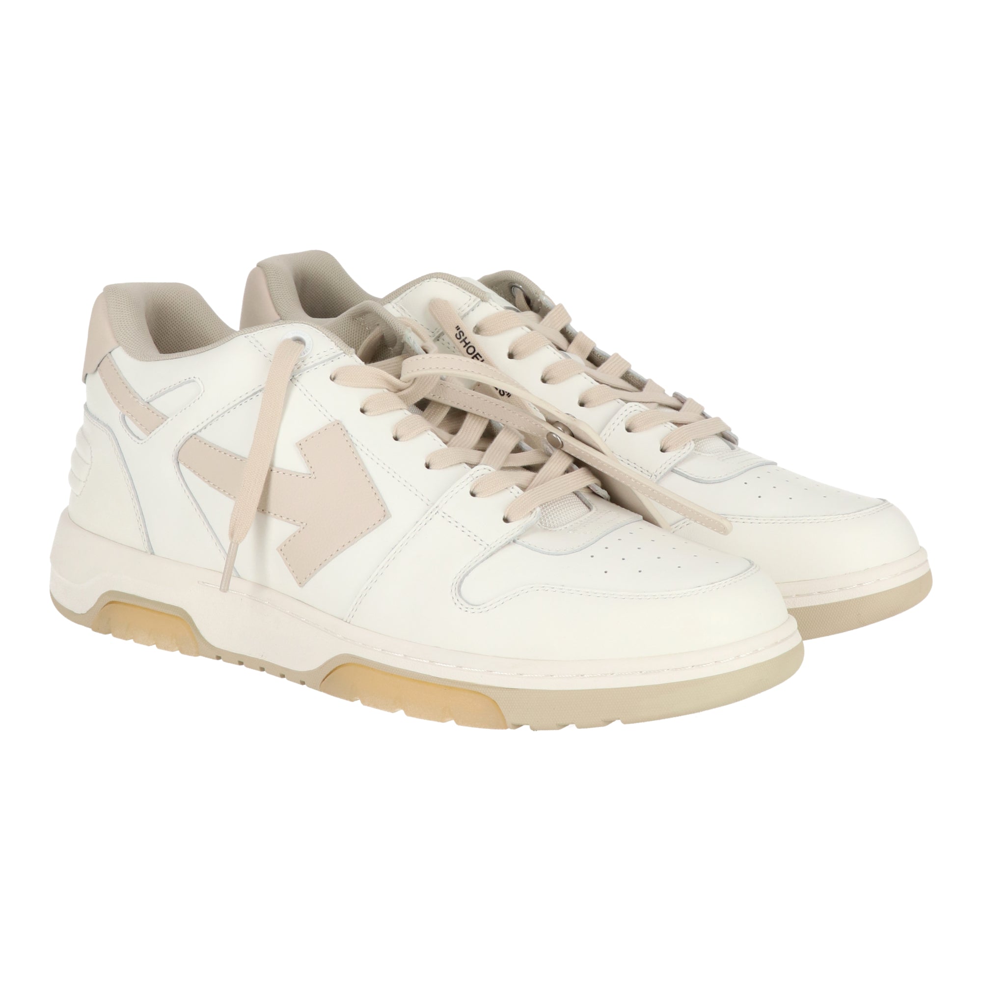 Off White Mens White/Beige Sneaker