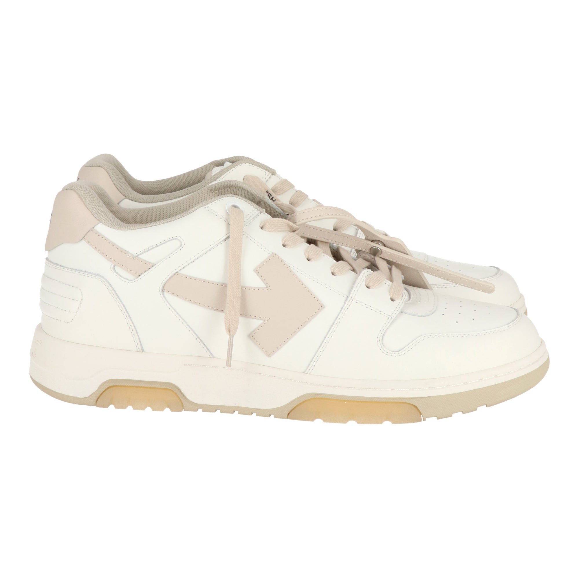 Off White Mens White/Beige Sneaker