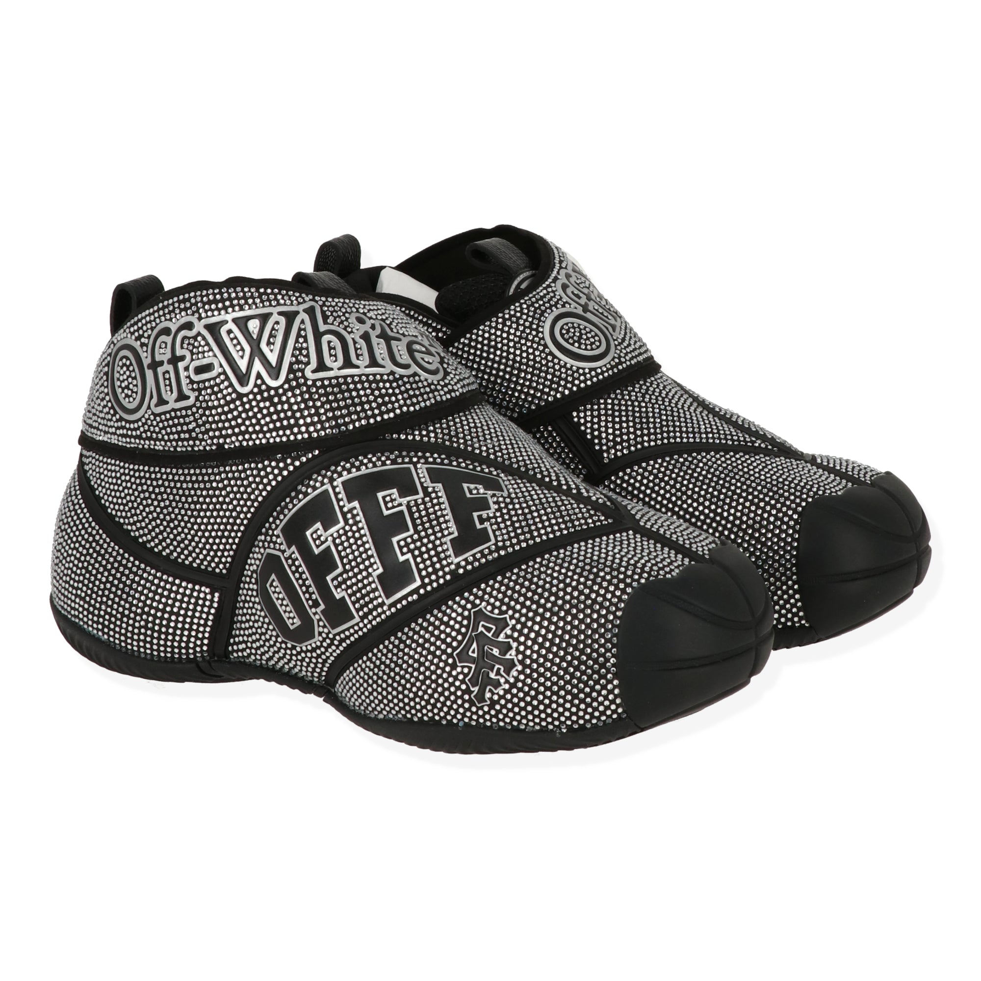 Off White Mens Silver/Black Sneaker