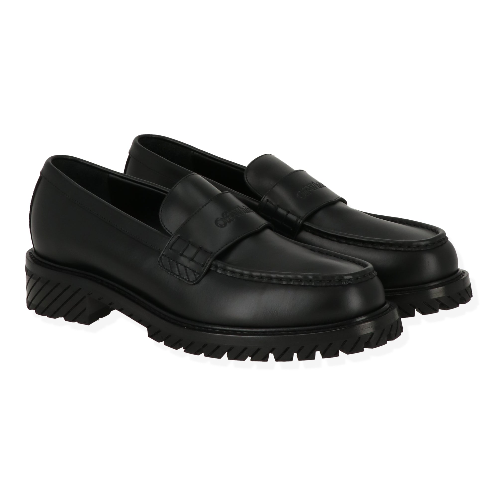Off White Mens Black Loafer