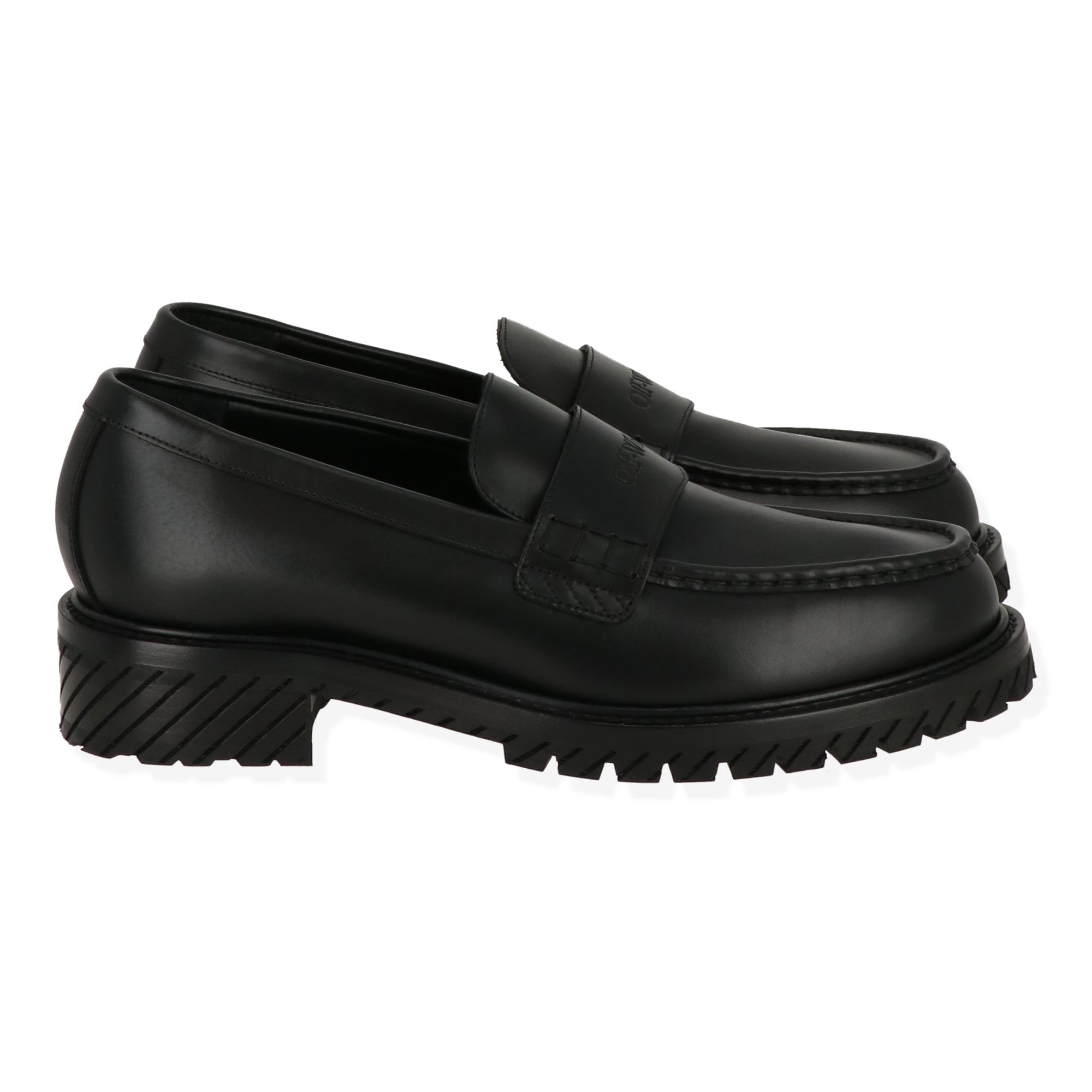 Off White Mens Black Loafer