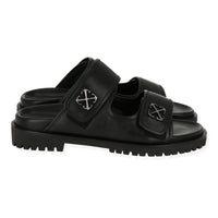 Off White Mens Black/Silver Sandal