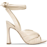 Lenora Womens Knot-Front Square Toe Heels