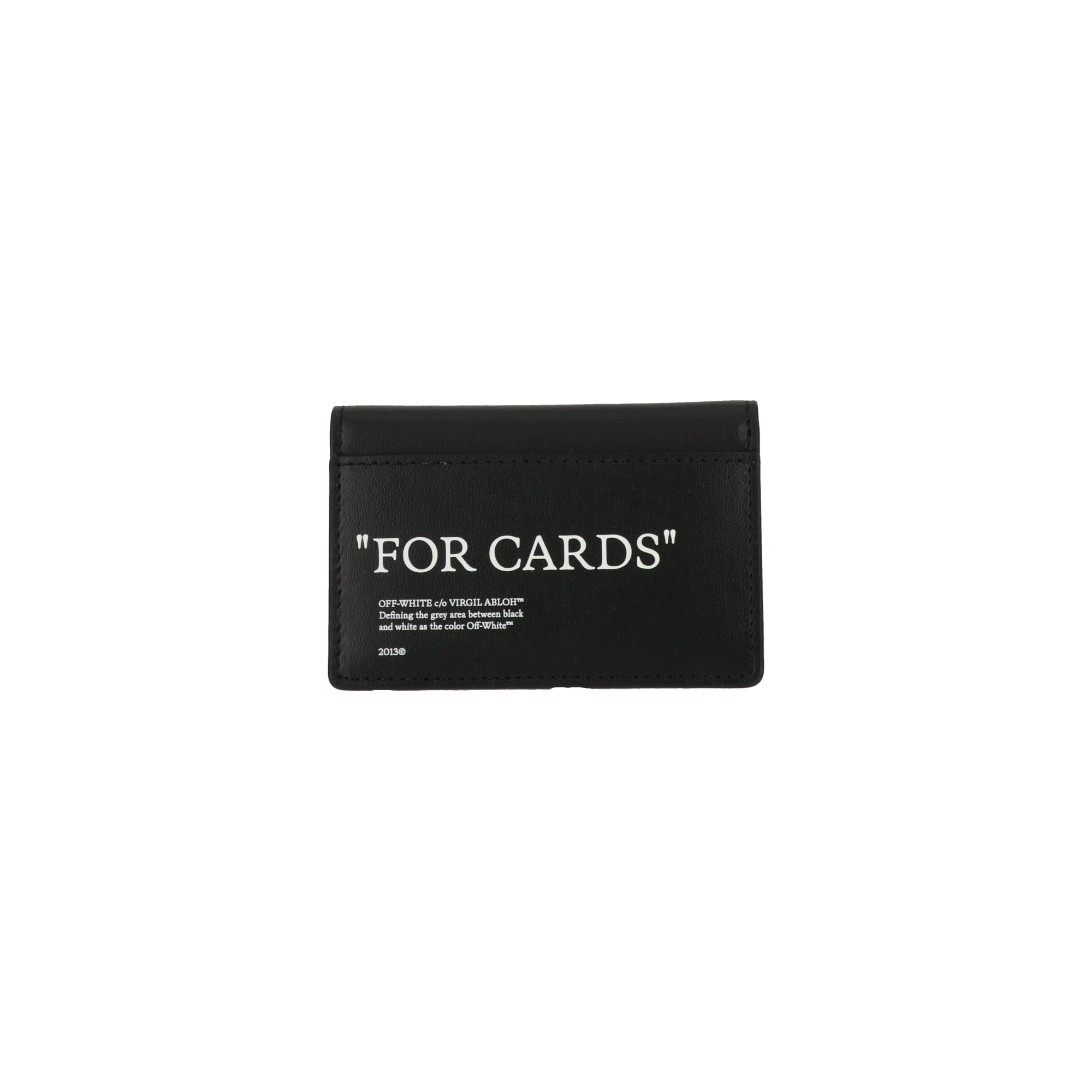 Off White Mens Black/White Card Holder