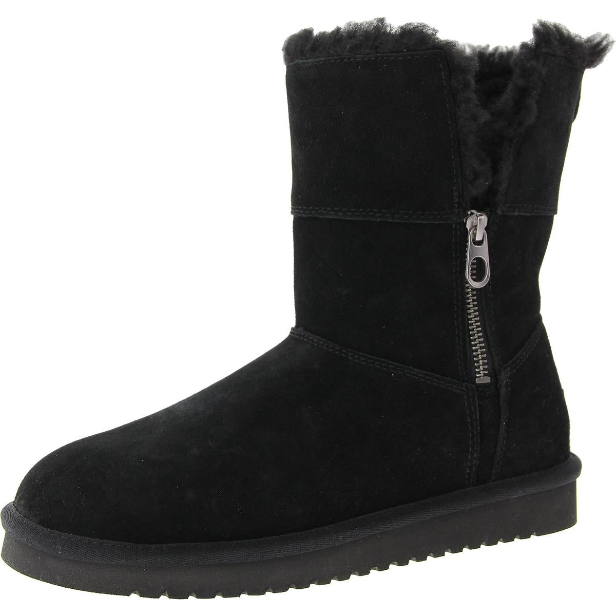 Womens Faux Fur Lined Shearling Boots