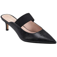 Myna 3 Womens Faux Leather Slip On Kitten Heels