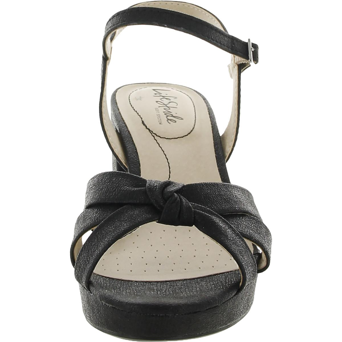 Lucky Womens Knot-Front Slingback Sandals
