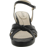 Lucky Womens Knot-Front Slingback Sandals