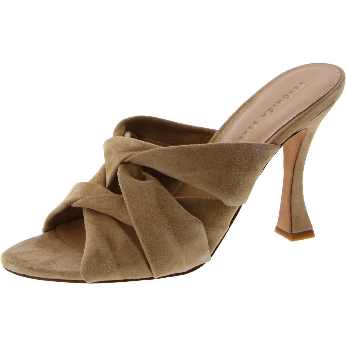 Alin Womens Suede Slip-On Heels