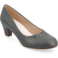 Luu Womens Cushioned Footbed Closed Toe Dress Heels 6 Medium Grey