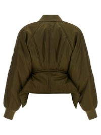 Balmain Women Iconica Nylon Bomber Jacket