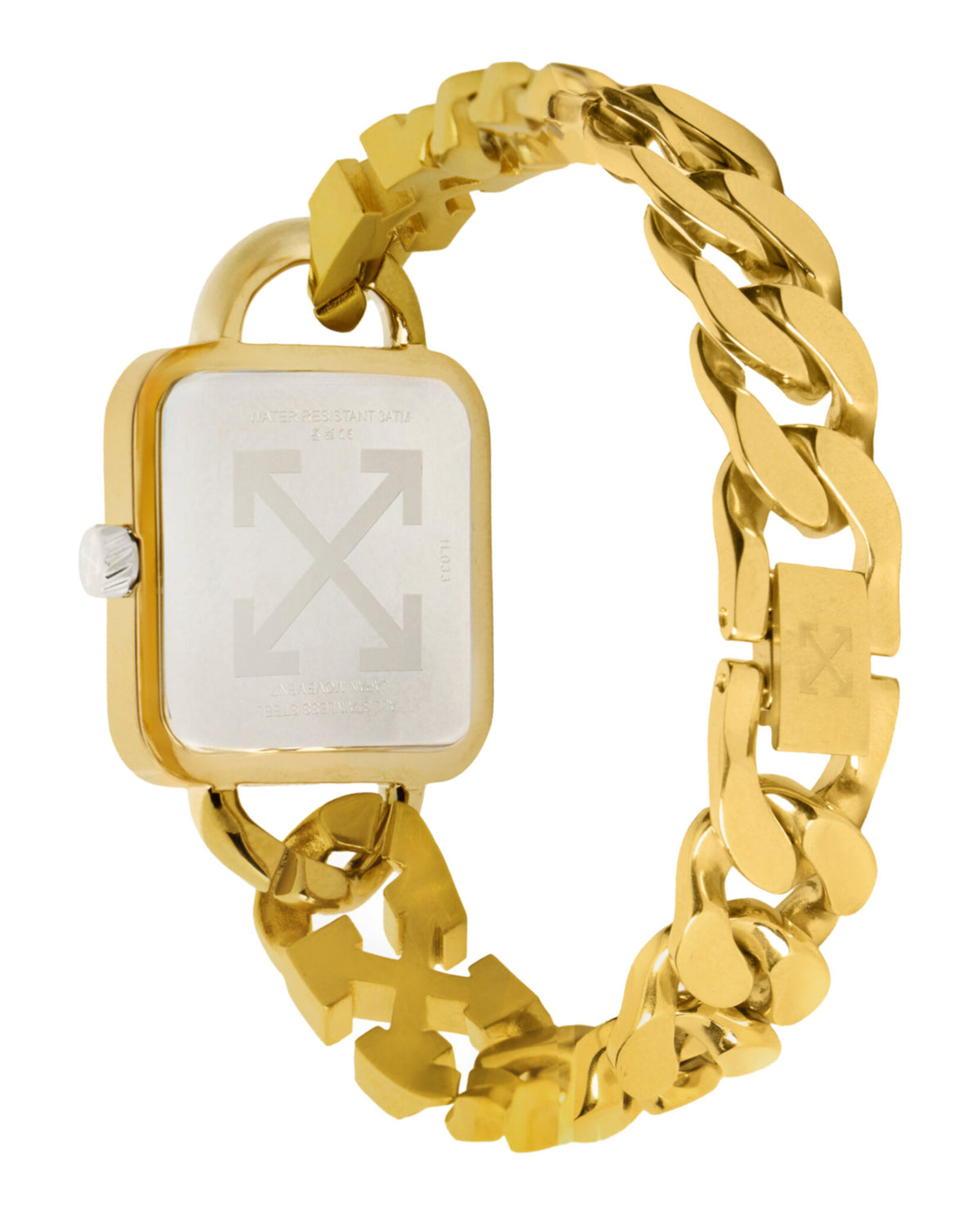 Off-White Womens Gold 27mm Bracelet Fashion Watch