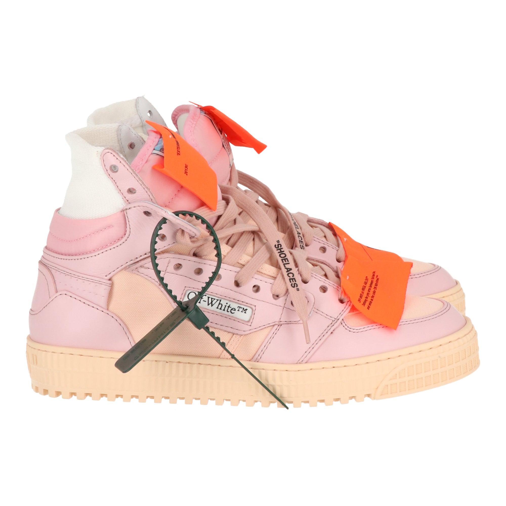 Off White Womens Pink Sneaker
