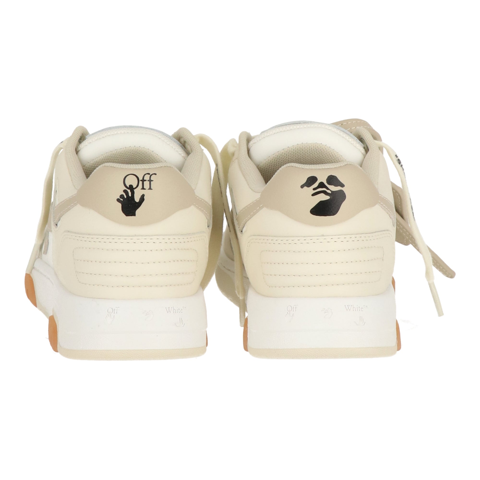 Off White Womens White/Beige Sneaker