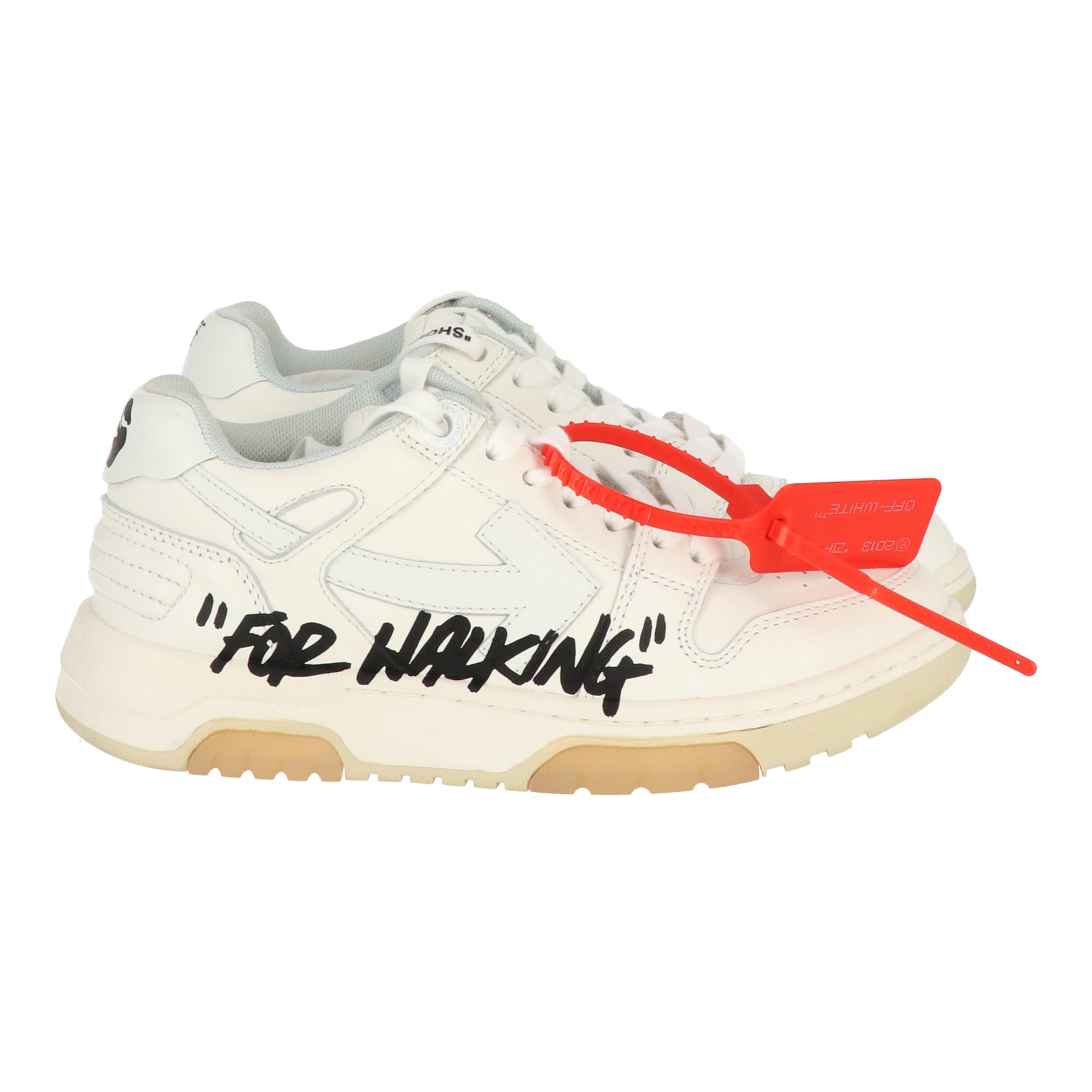 Off White Womens White/Black Sneaker