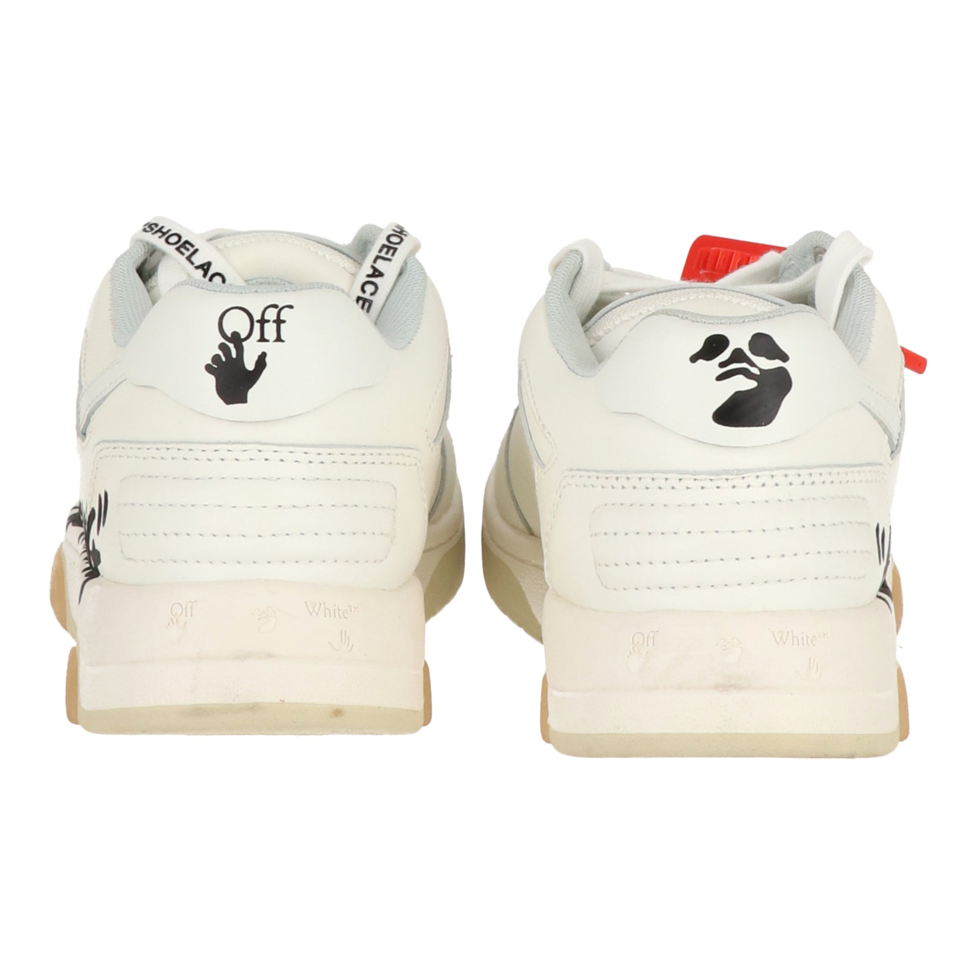 Off White Womens White/Black Sneaker