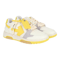 Off White Womens White/Yellow Sneaker